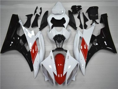 Red White Black 2006-2007 YZF R6 Motorcycle Fairings