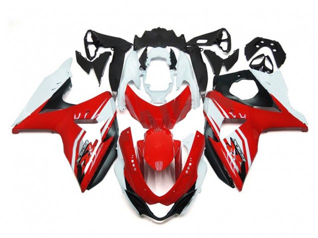 Red White Black 2009-2016 GSXR 1000 Motorcycle Fairings