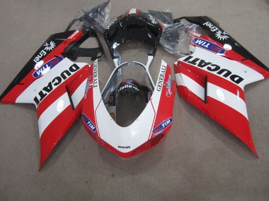 Red White Generali Tim 2007-2014 Ducati 1098 Motorcycle Fairings