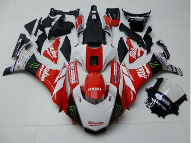 Red White Monster 2015-2019 YZF R1 Motorcycle Fairings