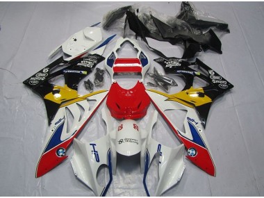 Red White Yellow 2009-2014 S1000RR Motorcycle Fairings