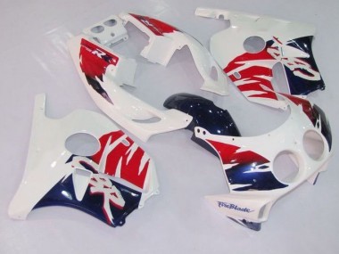 Red and Blue 1988-1989 CBR250RR MC19 Motorcycle Fairings