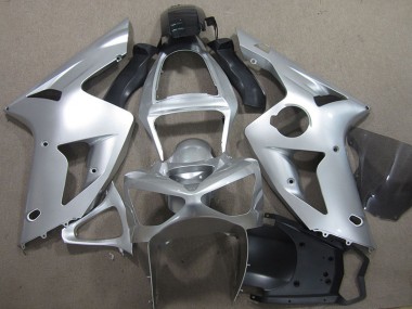 Silver 2003-2004 ZX6R Motorcycle Fairings