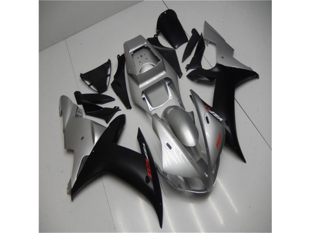 Silver Black 2002-2003 YZF R1 Motorcycle Fairings