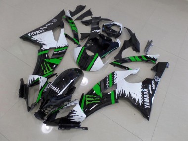 Special White Green Monster 2008-2016 YZF R6 Motorcycle Fairings