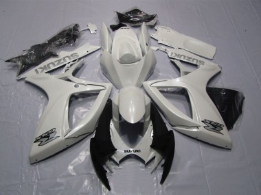 White 2006-2007 GSXR 600 Motorcycle Fairing