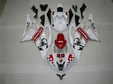 White 2008-2016 YZF R6 Motorcycle Fairing & Bodywork