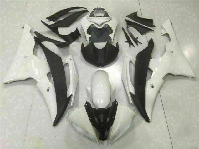 White 2008-2016 YZF R6 Motorcycle Fairings