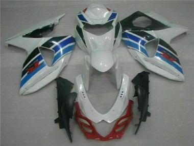 White 2009-2016 GSXR 1000 Motorcycle Fairings