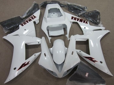 White Black 2002-2003 YZF R1 Motorcycle Fairings