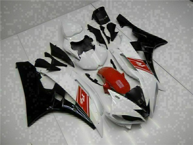 White Black 2006-2007 YZF R6 Motorcycle Bodywork