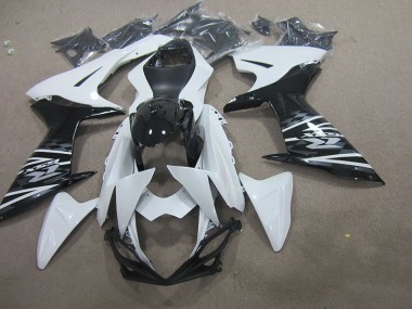 White Black 2011-2021 GSXR 750 Motorcycle Fairings