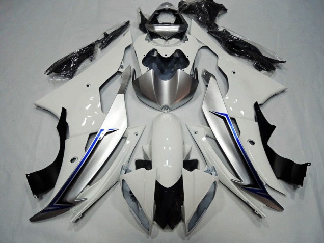 White Black Blue 2008-2016 YZF R6 Motorcycle Fairings