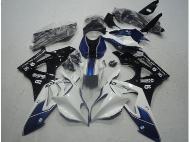 White Blue 2009-2014 S1000RR Motorcycle Fairing