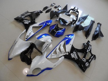 White Blue 2009-2014 S1000RR Motorcycle Fairings