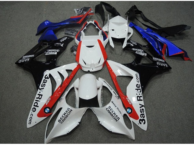 White Blue Red 2009-2014 S1000RR Motorcycle Fairings