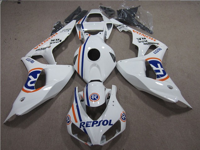 White Blue Repsol 2006-2007 CBR1000RR Motorcycle Fairings