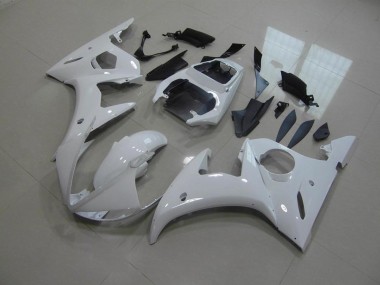 White No Decals 2003-2005 YZF R6 Motorcycle Fairings