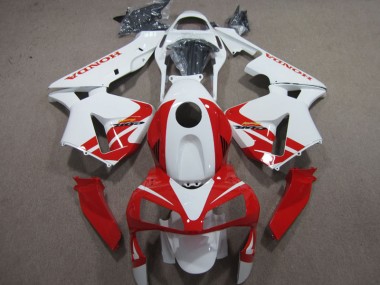 White Red 2003-2004 CBR600RR Motorcycle Fairings