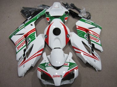 White Red Castrol 2004-2005 CBR1000RR Motorcycle Fairings