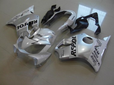 White Repsol 2004-2007 CBR600 F4i Motorcycle Fairings