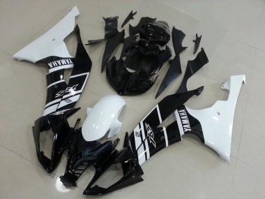 White and Black 2008-2016 YZF R6 Motorcycle Fairings