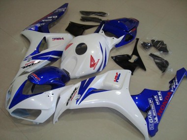 White and Blue 2006-2007 CBR1000RR Motorcycle Fairings