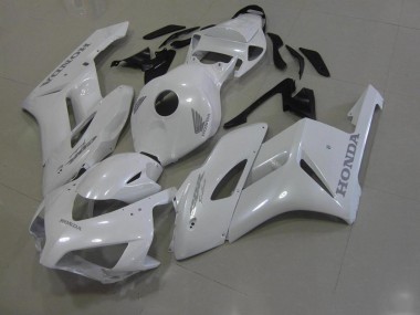 White with Silver Decals 2006-2007 CBR1000RR Motorcycle Fairings