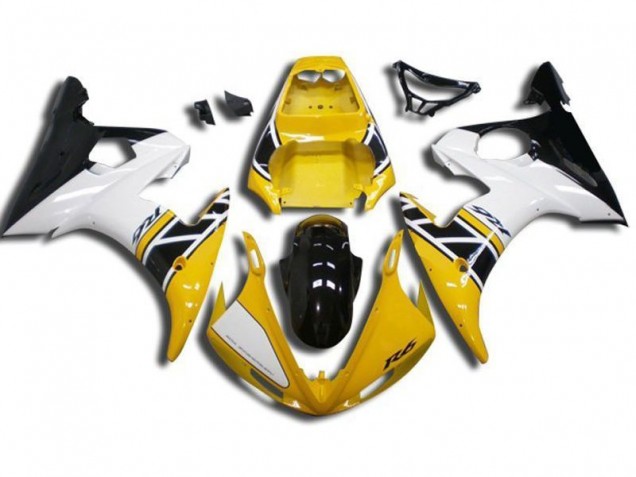 Yellow 2003-2005 YZF R6 Motorcycle Fairings