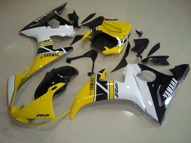 Yellow Anniversary 2003-2005 YZF R6 Motorcycle Fairings