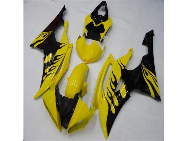 Yellow Black 2008-2016 YZF R6 Motorcycle Fairings