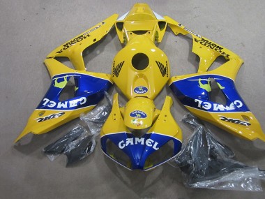 Yellow Blue Camel 2006-2007 CBR1000RR Motorcycle Fairings