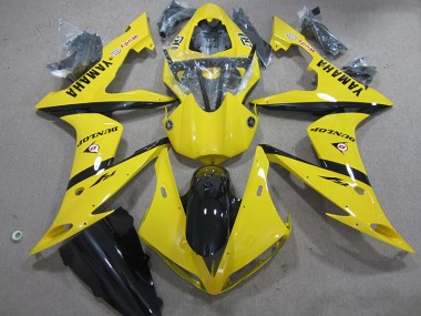 Yellow Dunlop 2004-2006 YZF R1 Motorcycle Fairings