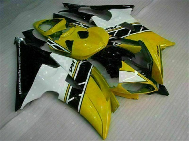 Yellow White 2008-2016 YZF R6 Motorcycle Fairings