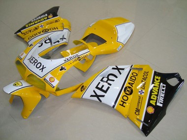 Yellow White Xerox 1993-2005 Ducati 748 916 996 996S Motorcycle Bodywork